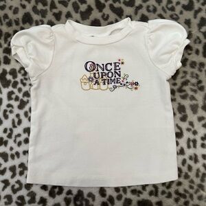 Gymboree Once Upon A Time Graphic Top in White / Off White Size 12-18 months